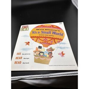 Walt Disney's It's a Small World Book Only Vtg 1968 NO TAPE Disneyland